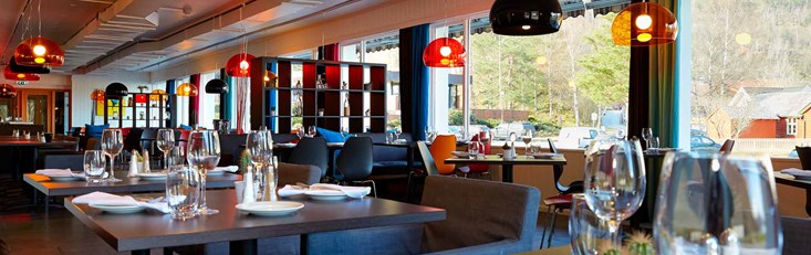 The hotel restaurant