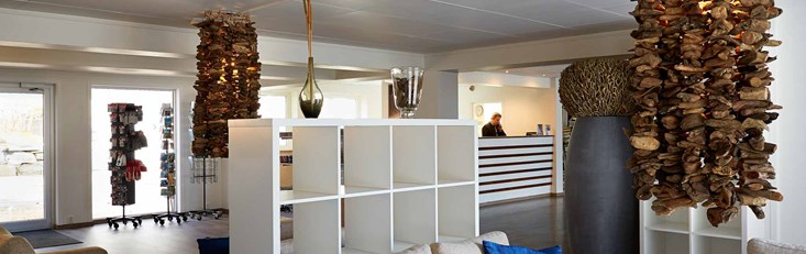 The lobby and reception