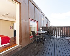 Superior Single Rom med privat terrasse