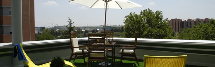 Terrace in sextuple room
