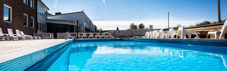 The pool at the hotel