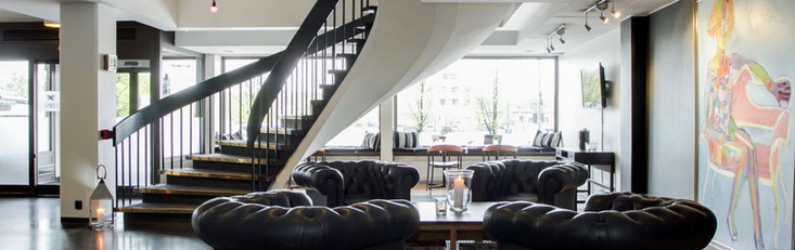 Lobby First Hotel Stadt Härnösand