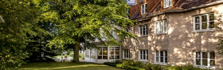 The garden at First Hotel Ideon Lund