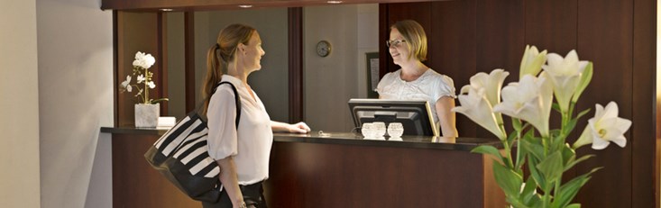 Reception at First Hotel Mortensen in Malmö