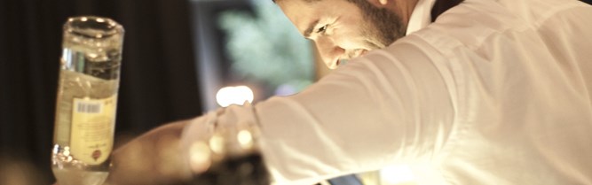 Bartender in action First Hotel Central Norrköping