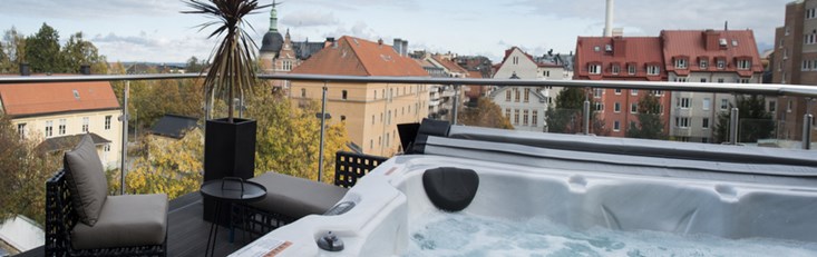 Rooftop sundeck with Jacuzzi