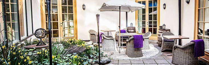 Courtyard at First Hotel Drottning Kristina in Stockholm