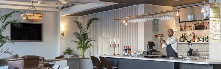 The bar at First Hotel Kungsbron