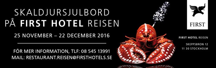Christmas Seafood Buffet First Hotel Reisen