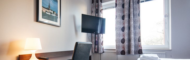 Standard Double Room First Hotel Solna, Stockholm