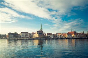 Helsingør fra havet. Bilde.