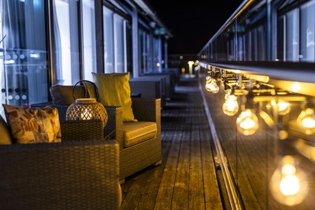 Bar kafeteria og spa.