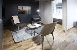 Studio D leilighet studiohotellet Kista. Bilde.