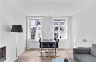 Stue hotell leilighet Vesterbro. Bilde.
