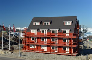 Hotel Søma Ilulissat oversikt. Bilde.