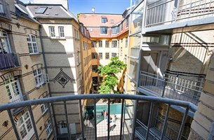 Fin utsikt fra Ettroms leilighet. Bilde.