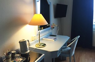 Enkeltrom Hotel Kung Gosta. Bilde.