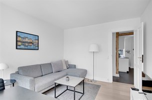 Stue hotell leilighet Vesterbro. Bilde.