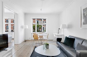 Fin stue Hotel Apartment Frederiksberg. bilde.