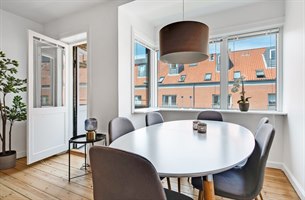 Stue hotellleilighet Christianshavn. Bilde.