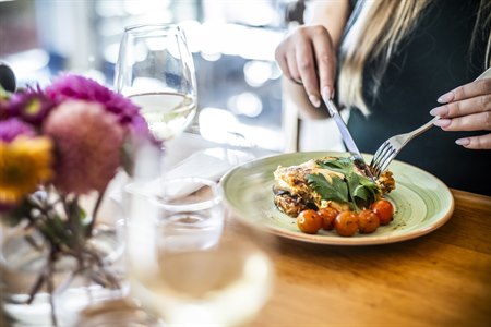 First Hotel Planetstaden restaurant. Bilde.