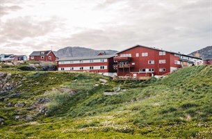 Hotel Søma Sisimiut oversikt. Bilde.