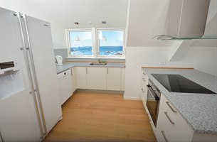 Kjøkken Penthouse-leilighet. Bilde.