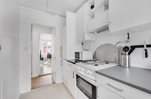 Kjøkken Toromsleilighet Norrebro. Bilde.