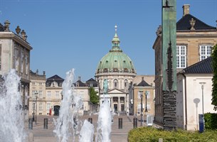 Amalienborg slott, København. Bilde.