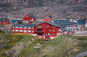 Hotel Søma Sisimiut oversikt. Bilde.