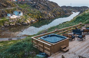 Spa i vakre omgivelser. Bilde.